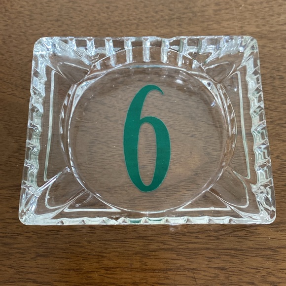 Mid Century Glass Ashtray Set - Picture 4 of 8